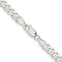 Sterling Silver 30" Polished Curb Chain Necklace - 6mm Width by Lumare Gioia