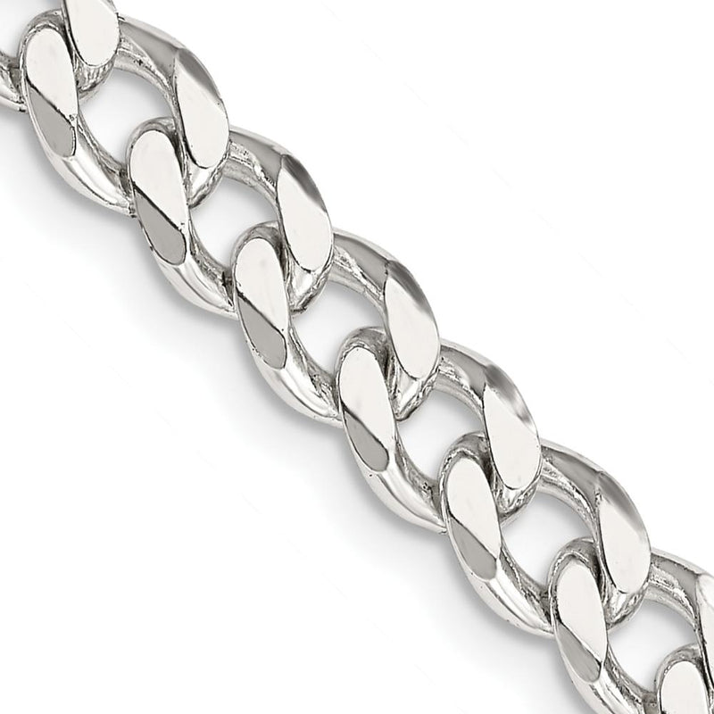 Sterling Silver 30" Polished Curb Chain with Lobster Clasp by Lumare Gioia