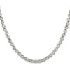 Sterling Silver 30" Rhodium-Plated 5mm Rolo Chain Necklace by Lumare Gioia