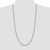 Sterling Silver 30" Rhodium-Plated 5mm Rolo Chain Necklace by Lumare Gioia