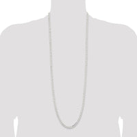 Sterling Silver 36" 6mm Polished Curb Chain with Lobster Clasp by Lumare Gioia