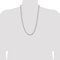 Sterling Silver 4.0mm Diamond-Cut Square Franco Chain - 26 Inch by Lumare Gioia