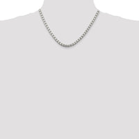 Sterling Silver 4.5mm Box Chain Necklace - 18 Inches by Lumare Gioia