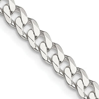 Sterling Silver 4.5mm Curb Chain - 36 inches with Polished Finish by Lumare Gioia