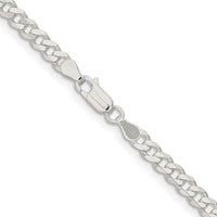Sterling Silver 4.5mm Curb Chain - 36 inches with Polished Finish by Lumare Gioia