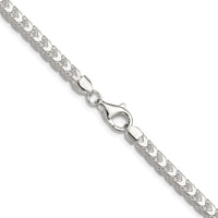 Sterling Silver 4.7mm Diamond-Cut Square Franco Chain - 18 Inches by Lumare Gioia