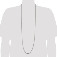 Sterling Silver 42" 3.2mm Diamond-Cut Rope Chain with Lobster Clasp by Lumare Gioia