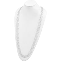 Sterling Silver 42" Fancy Link Necklace with Polished Finish and Anti-Tarnish Coating by Lumare Gioia