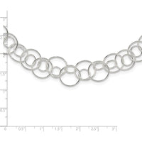 Sterling Silver 42" Fancy Link Necklace with Polished Finish and Anti-Tarnish Coating by Lumare Gioia