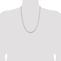 Sterling Silver 5mm 24" Snake Chain Necklace with Polished Finish by Lumare Gioia