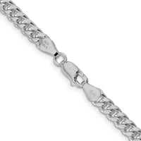 Sterling Silver 5mm Domed Curb Chain Necklace with Diamond-Cut Sides - 18" Length by Lumare Gioia