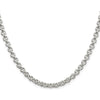 Sterling Silver 5mm Rolo Chain Necklace - 30 Inches with Polished Finish and Lobster Clasp by Lumare Gioia