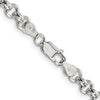 Sterling Silver 5mm Rolo Chain Necklace - 30 Inches with Polished Finish and Lobster Clasp by Lumare Gioia