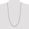Sterling Silver 5mm Rolo Chain Necklace - 30 Inches with Polished Finish and Lobster Clasp by Lumare Gioia