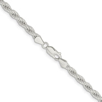 Sterling Silver 5mm Solid Rope Chain Necklace - 26 Inches by Lumare Gioia