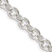 Sterling Silver 6.1mm Cable Chain Necklace - 30 Inches by Lumare Gioia