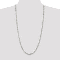 Sterling Silver 6.1mm Cable Chain Necklace - 30 Inches by Lumare Gioia