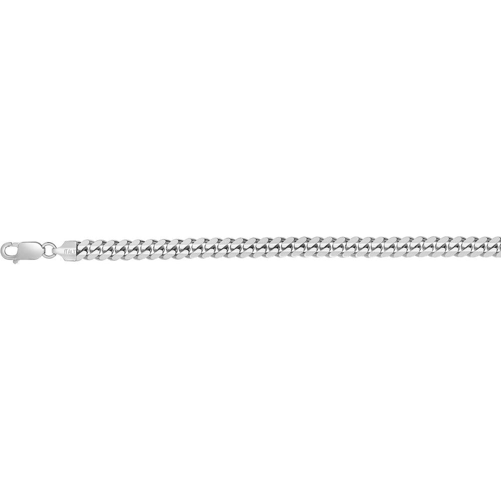 Sterling Silver 6.3mm Miami Cuban Chain Necklace with Lobster Lock - 24" by Orozza Fine Jewelry
