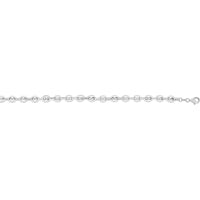 Sterling Silver 6.4mm Puffed Mariner Chain Necklace with Lobster Clasp - 24" by Orozza Fine Jewelry