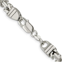 Sterling Silver 6mm Byzantine Chain Necklace - 26 Inches, Polished Finish by Lumare Gioia