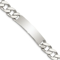 Sterling Silver 7.5" Curb Link Engraveable ID Bracelet by Lumare Gioia