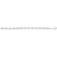 Sterling Silver 7.8mm Puffed Mariner Chain Necklace - 24" by Orozza Fine Jewelry