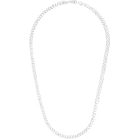 Sterling Silver 7mm Comfort Curb Chain with Lobster Clasp - 22" by Orozza Fine Jewelry