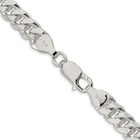 Sterling Silver 7mm Domed Curb Chain Necklace with Diamond-Cut Detailing - 26 Inch Length by Lumare Gioia