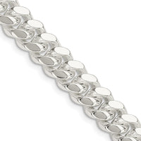 Sterling Silver 9mm Polished Domed Curb Chain 20 Inches by Lumare Gioia