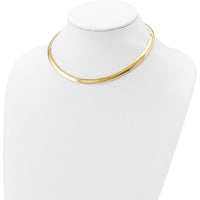 Sterling Silver and 14K Gold-Plated 6mm Reversible Omega Chain Necklace with 2-Inch Extender by 0