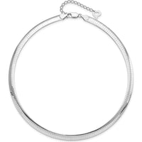 Sterling Silver and 14K Gold-Plated 6mm Reversible Omega Chain Necklace with 2-Inch Extender by 0