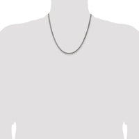 Sterling Silver Antiqued 3.6mm Round Box Chain Necklace - 20" Length by Lumare Gioia