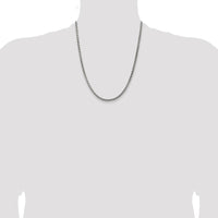 Sterling Silver Antiqued 3.6mm Round Box Chain Necklace - 22 Inches by Lumare Gioia