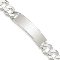 Sterling Silver Curb Link ID Bracelet with Polished Finish - 7.5 inches by Lumare Gioia