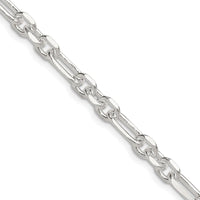 Sterling Silver Diamond-Cut Cable Link Chain Necklace - 22 inches by Lumare Gioia