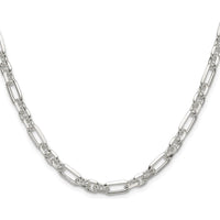 Sterling Silver Diamond-Cut Cable Link Chain Necklace - 22 inches by Lumare Gioia
