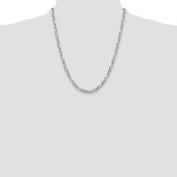 Sterling Silver Diamond-Cut Cable Link Chain Necklace - 22 inches by Lumare Gioia