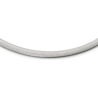 Sterling Silver Flash Gold-Plated Reversible Cubetto Omega Necklace - 18 inches by Lumare Gioia