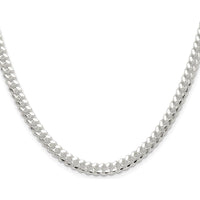 Sterling Silver Polished 24" Domed Curb Chain - 5.7mm Width by Lumare Gioia