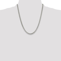 Sterling Silver Polished 4.8mm Double Diamond-Cut Curb Chain - 22 Inch Length by Lumare Gioia