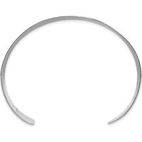 Sterling Silver Polished 40mm Flat Cuff Bangle by Lumare Gioia
