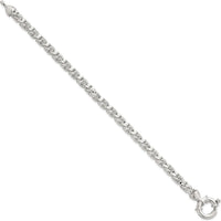 Sterling Silver Polished 5.65mm Fancy Link Bracelet - 7.5" by Lumare Gioia