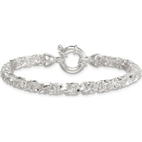 Sterling Silver Polished 5.65mm Fancy Link Bracelet - 7.5" by Lumare Gioia