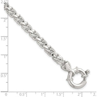 Sterling Silver Polished 5.65mm Fancy Link Bracelet - 7.5" by Lumare Gioia
