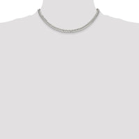 Sterling Silver Polished 5.7mm Double Diamond-Cut Curb Chain - 16 Inches by Lumare Gioia