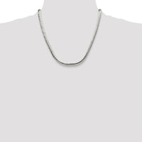 Sterling Silver Polished 6.25mm Curb Link Chain Necklace - 20 inches by Lumare Gioia