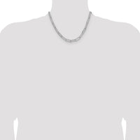 Sterling Silver Polished 6.5mm Paperclip Chain Necklace - 18 Inches by Lumare Gioia