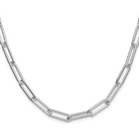 Sterling Silver Polished 6.5mm Paperclip Chain Necklace - 20 Inches by Lumare Gioia