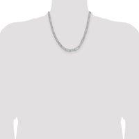Sterling Silver Polished 6.5mm Paperclip Chain Necklace - 20 Inches by Lumare Gioia
