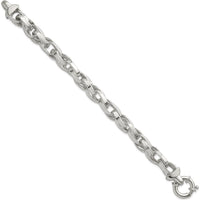 Sterling Silver Polished Double Twisted Link 7.75" Bracelet - Modern Elegance in 925 Sterling Silver by Lumare Gioia